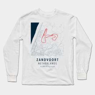 zandvoort circuit simple map Long Sleeve T-Shirt